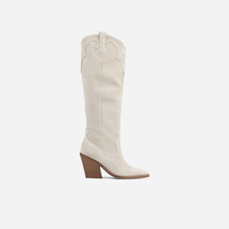 NEW KOLE WEstern High Boot Beige