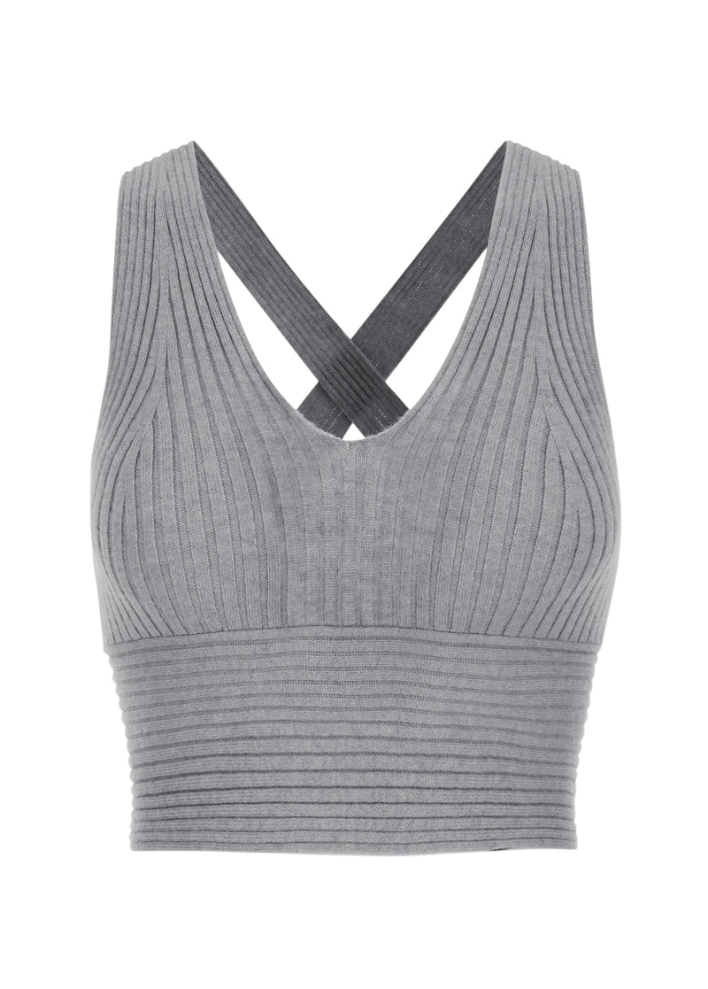 OLIVIA | CASHMERE BRALETTE Grey