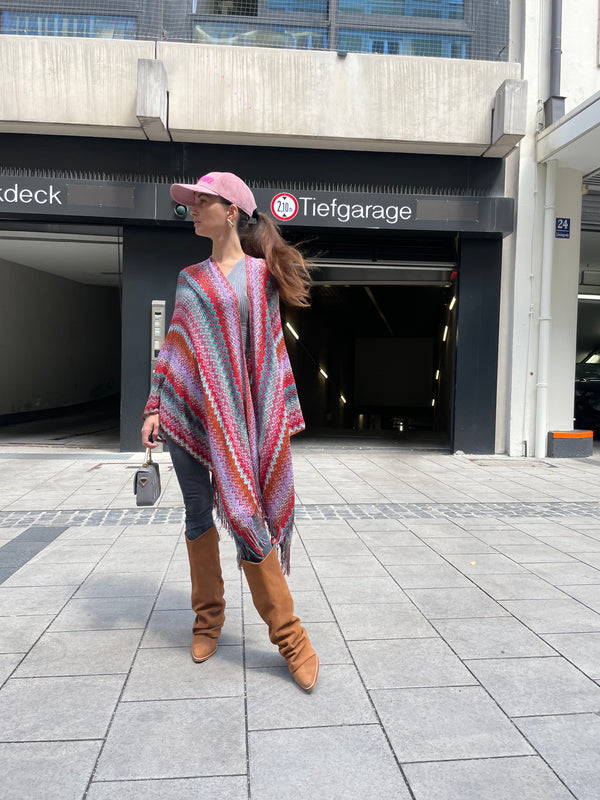 Missoni Cape - Pink/Blue