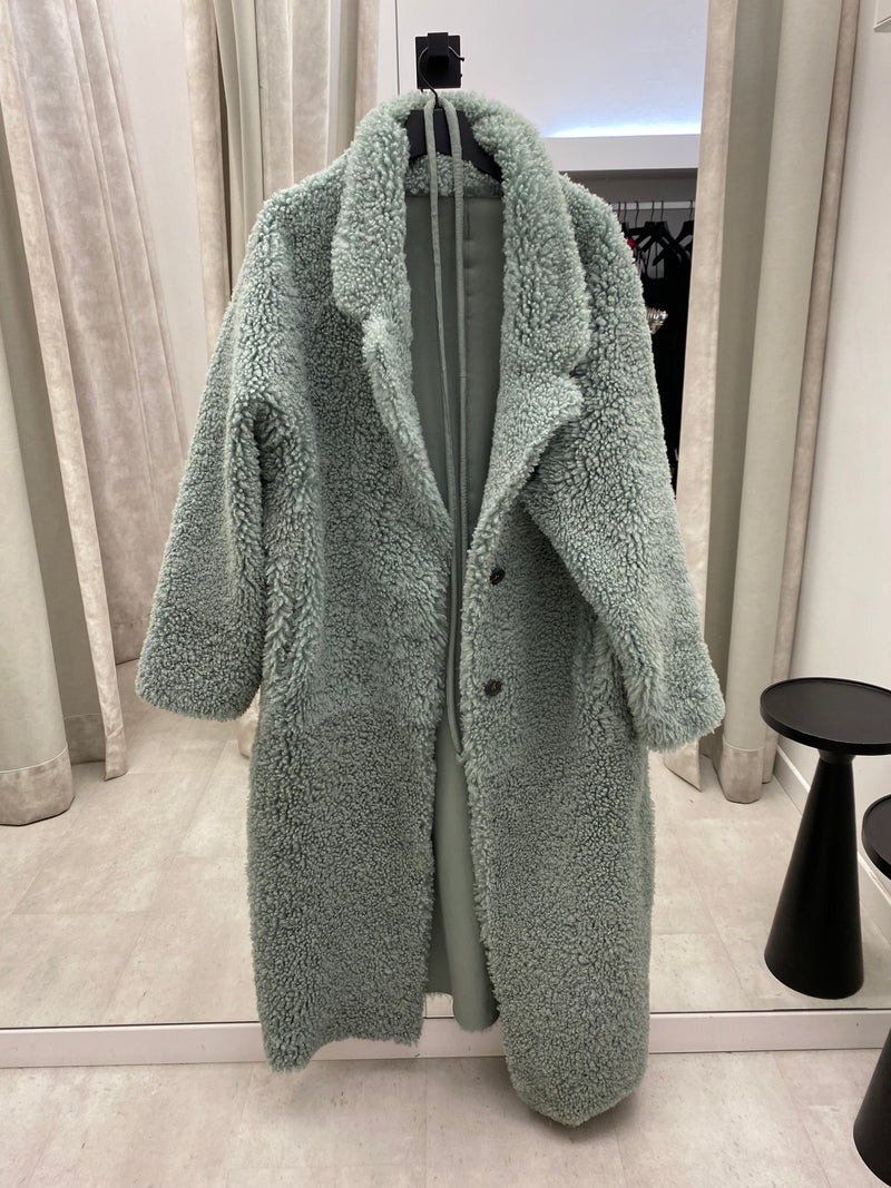 Reversible Lambfur Coat Mint