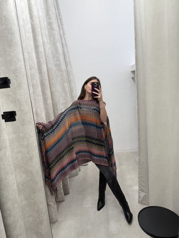 Missoni Closed Cape - Blue Pink