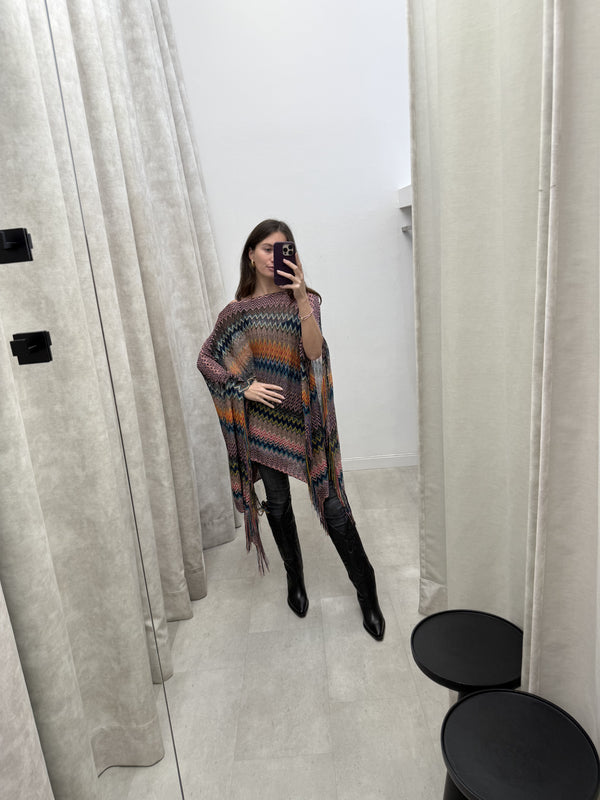 Missoni Closed Cape - Blue Pink