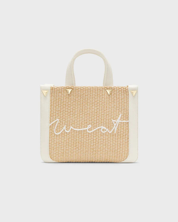 MINI TOTE RAFFIA TOFU