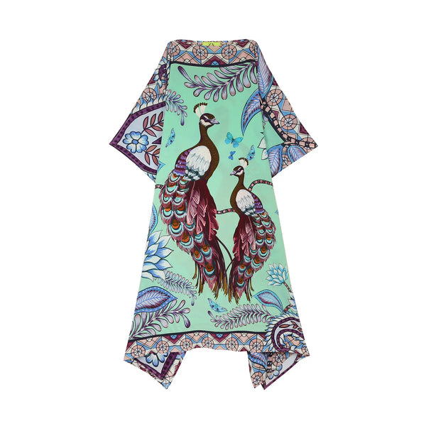 "AZURE" SILK TUNIC MINT