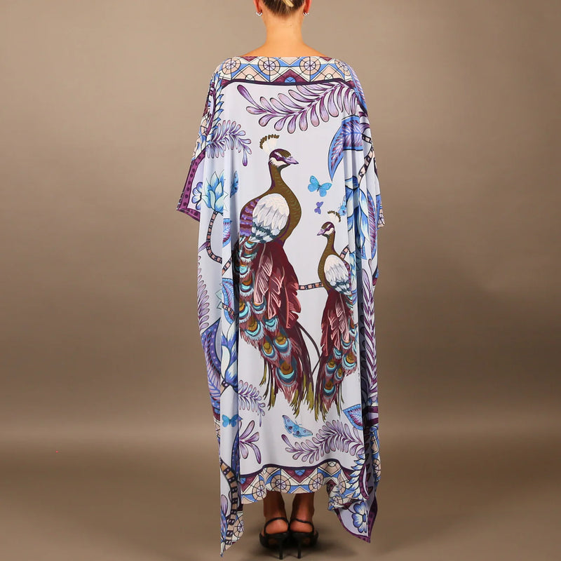 "AZURE" SILK TUNIC BLUE