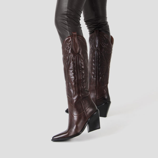 NEW-KOLE WESTERN DARK BROWN